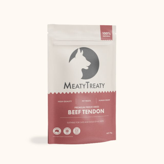 MEATY TREAY Australian Freeze Dried Beef Tendon Dog Treats 70g