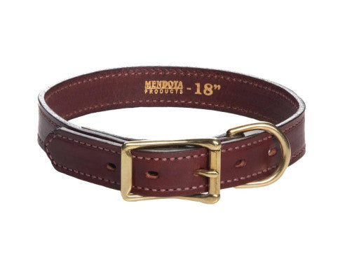 Mendota Leather Wide width Dog Collar 1" X 24"