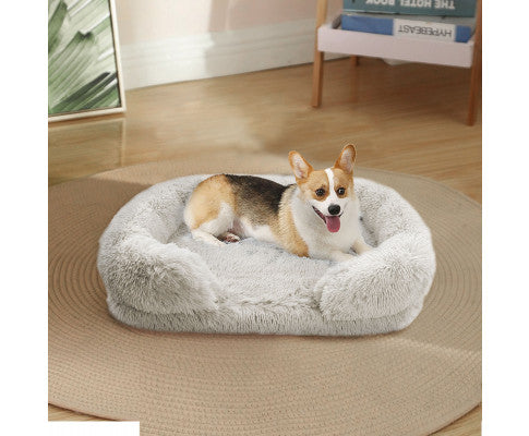 Dog Pet Warm Soft Plush Nest Comfy Kennel Sleeping Calming Bed Memory Foam XXL