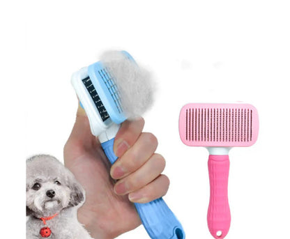 Pawfriends Pet Dog Cat Grooming Comb Brush Tool Gently Removes Loose Knots Mats Blue