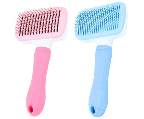 Pawfriends Pet Dog Cat Grooming Comb Brush Tool Gently Removes Loose Knots Mats Blue