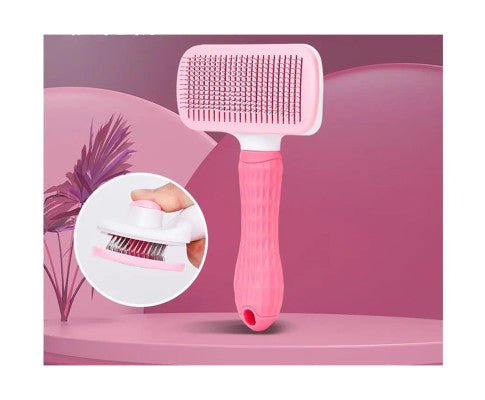 Pawfriends Pet Dog Cat Grooming Comb Brush Tool Gently Removes Loose Knots Mats Blue