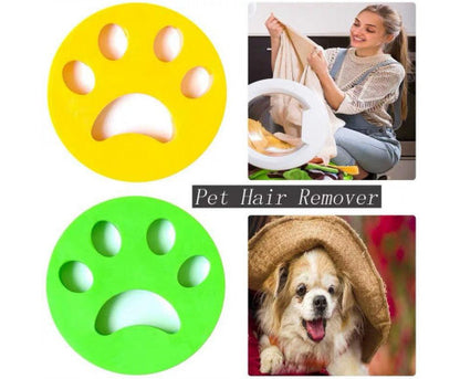 2Pcs Pet Hair Remover Floating Fur Catcher Laundry Lint Dog Cat Washing Machine