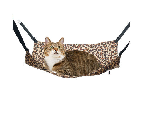 Cat Hammock Warm Fleece Bed Swinging Hanging Pet Nest Rest Cage Kitten Puppy Toy