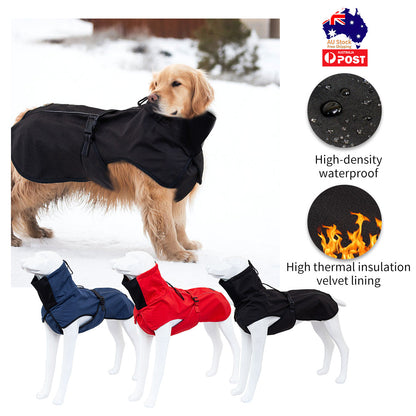 Pet Dog Raincoat Poncho Jacket Windbreaker Waterproof Clothes with Harness Hole-S-Black (Single Layer)