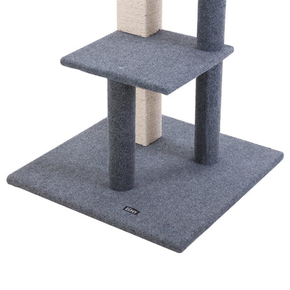 i.Pet Cat Tree 124cm Scratching Post Tower Scratcher Trees Wood Condo Board