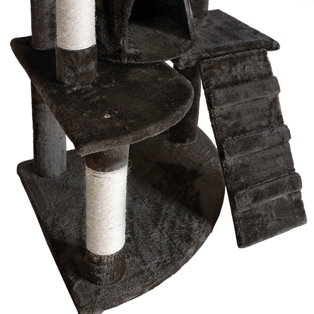 i.Pet Cat Tree 193cm Tower Scratching Post Scratcher Condo House Trees Grey