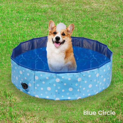 Floofi Pet Pool 120cm*30cm XL Blue Circle FI-SB-110-HR