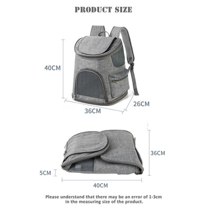 Floofi Pet Backpack -Model 2 (Grey) FI-BP-102-FCQ