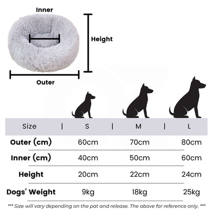 Floofi Pet Bed 70cm (Grey) PT-PB-133-XL