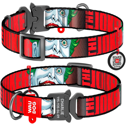 Collar Company Dog Collar Nylon - Printed with - JOKER 31-49CM