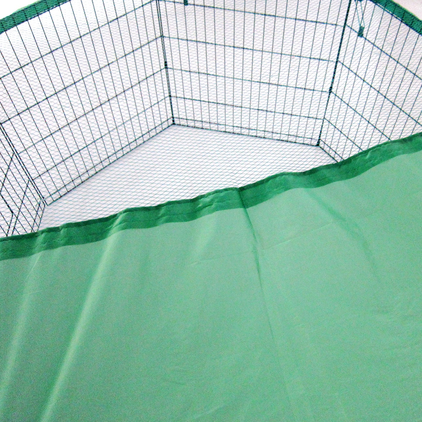 Paw Mate Green Net Cover for Pet Playpen 24in Dog Exercise Enclosure Fence Cage