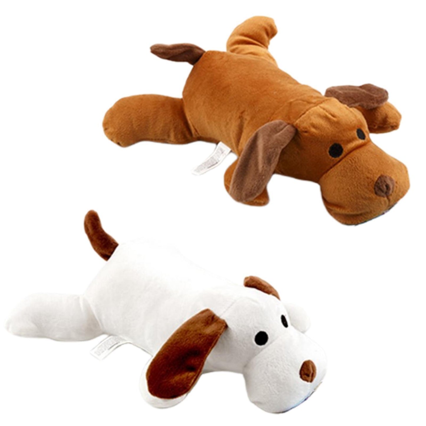 YES4PETS 2 x Pet Puppy Dog Toy Play Animal Plush Toy Soft Dog w Squeak 30cm Toy