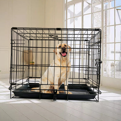 36 Pet Dog Cage Kennel Metal Crate Enlarged Thickened Reinforced Pet Dog House"