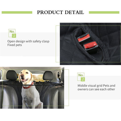 Pawfriends Pet Seat Cover for Dogs Car Back Seat  Anti Dirty Waterproof Pet Hammock Mat-L