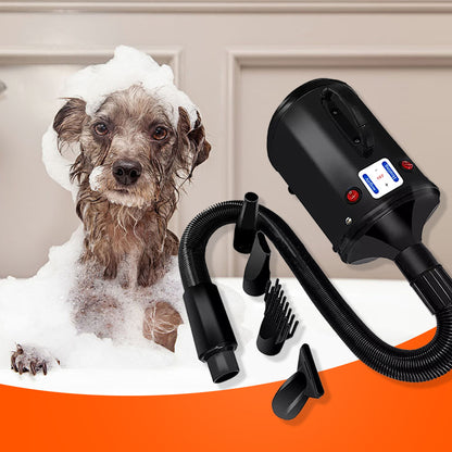 Pawfriends Dog Cat Hair Dryer Grooming Blow Speed 2000W Pet Hairdryer Blower Heater Blaster