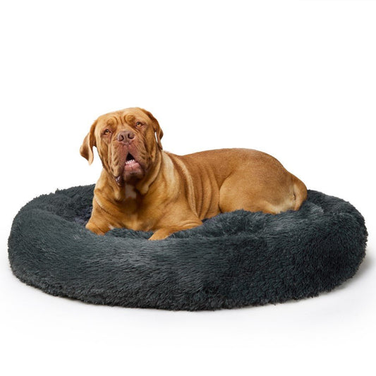 Fur King Nap Time" Calming Dog Bed - XXL -Grey"