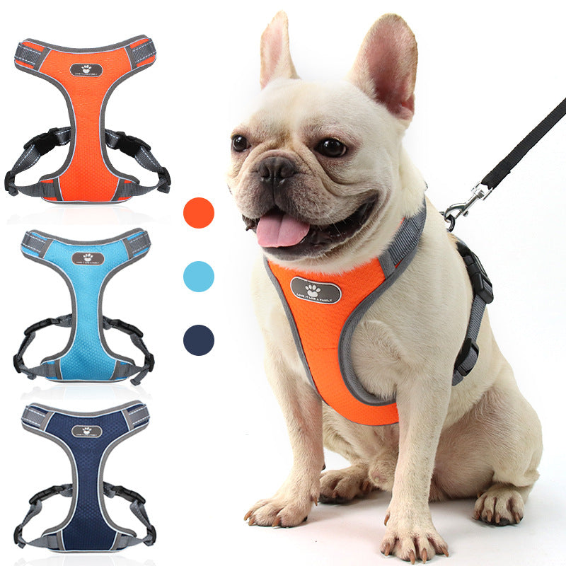 Love It No Pull Pet Harness Vest - Light Blue Large