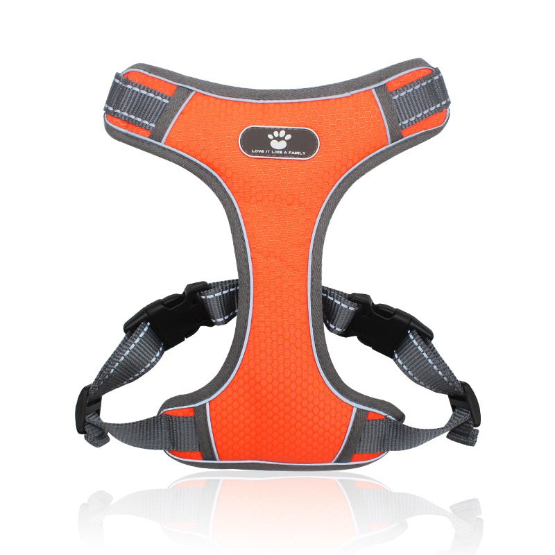 Love It No Pull Pet Harness Vest - Orange Large