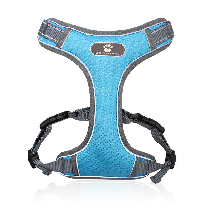 Love It No Pull Pet Harness Vest - Light Blue Small