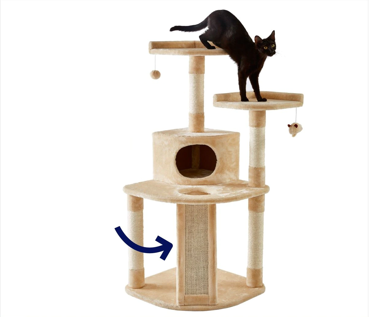 Petwiz 132cm Mimi Cat Scratching Post Condo Tree