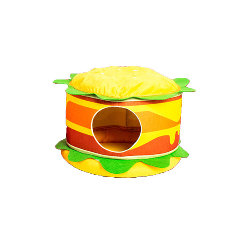 Washable Hamburger Pet Cat Dogs Bed