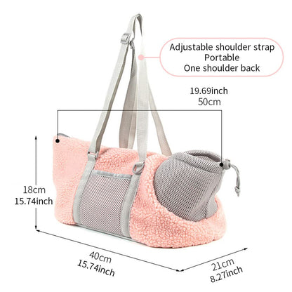 LIFEBEA Small Cat Carrier Pet bag: Comfy Shoulder Bag with Adjustable Strap for Small Dogs, Puppies, Kittens Up to 3kg /6.6 lbs - Grey